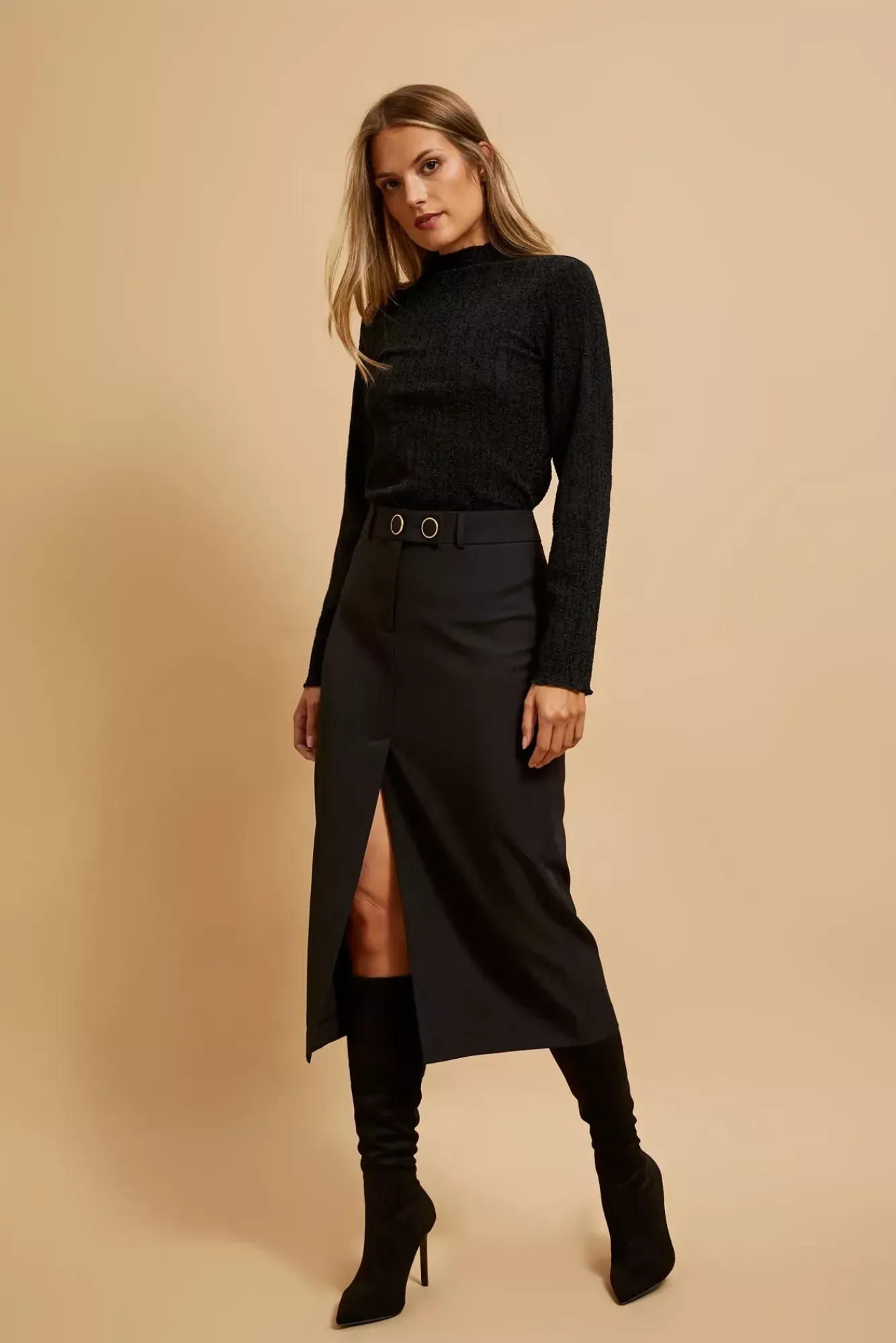Spódnice Jesienne|Spódnice Eleganckie>Moodo Elegancka spódnica midi