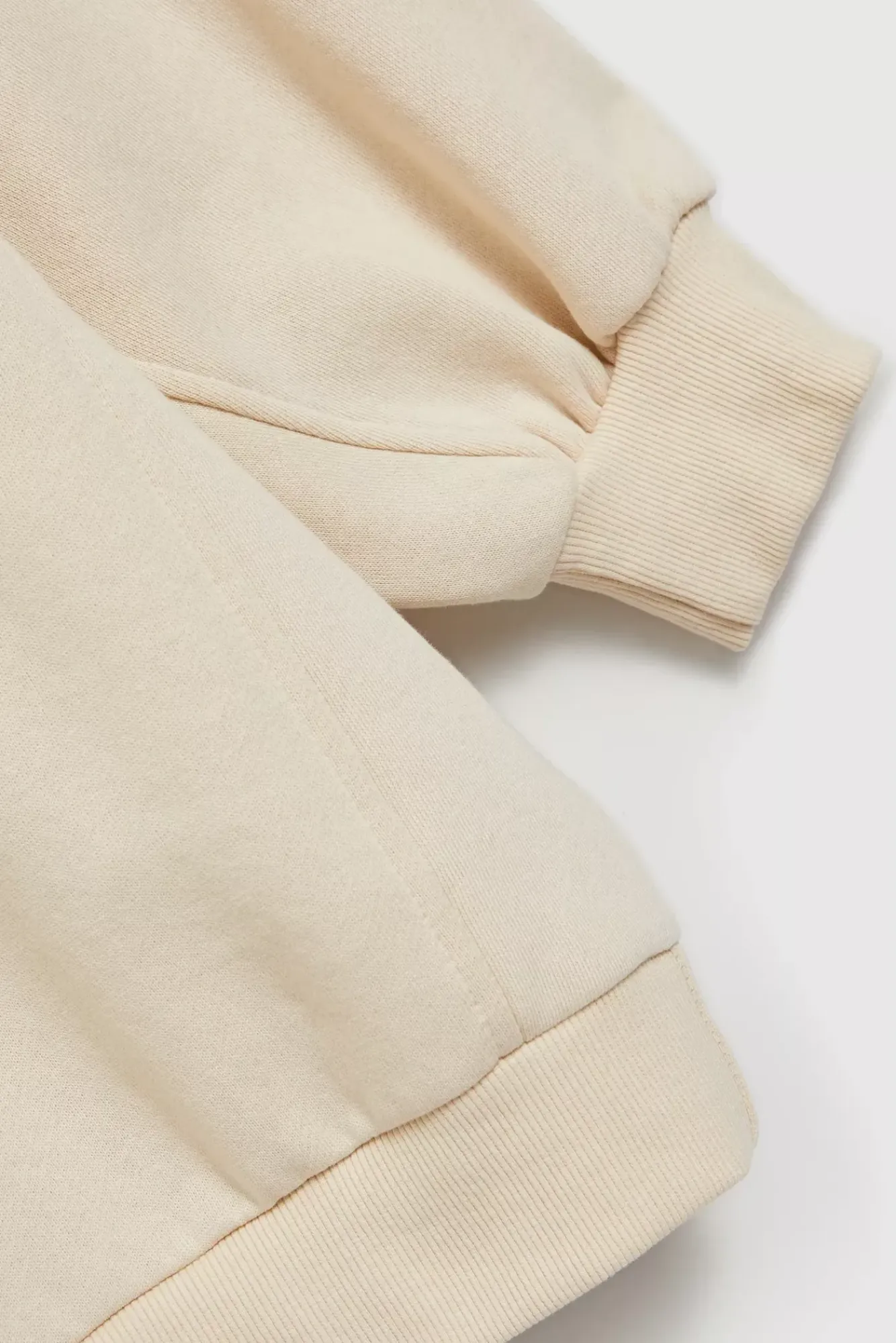 Bluzy Wiosenne|Bluzy Damskie Krótkie>Moodo Gładka bluza z rękawami 3/4 beżowa