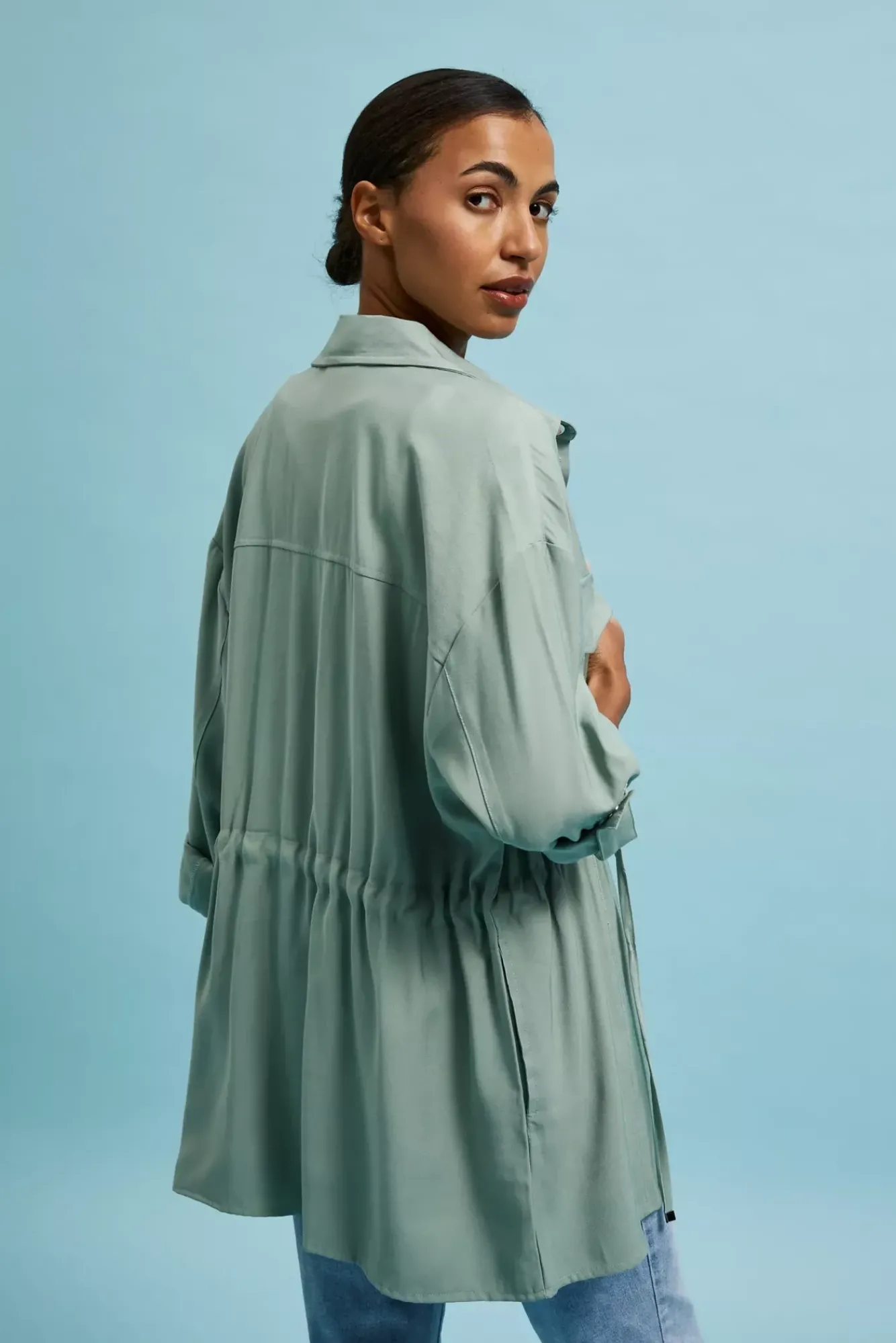Kurtki Letnie|Kurtki Oversize>Moodo Letnia kurtka oliwkowa