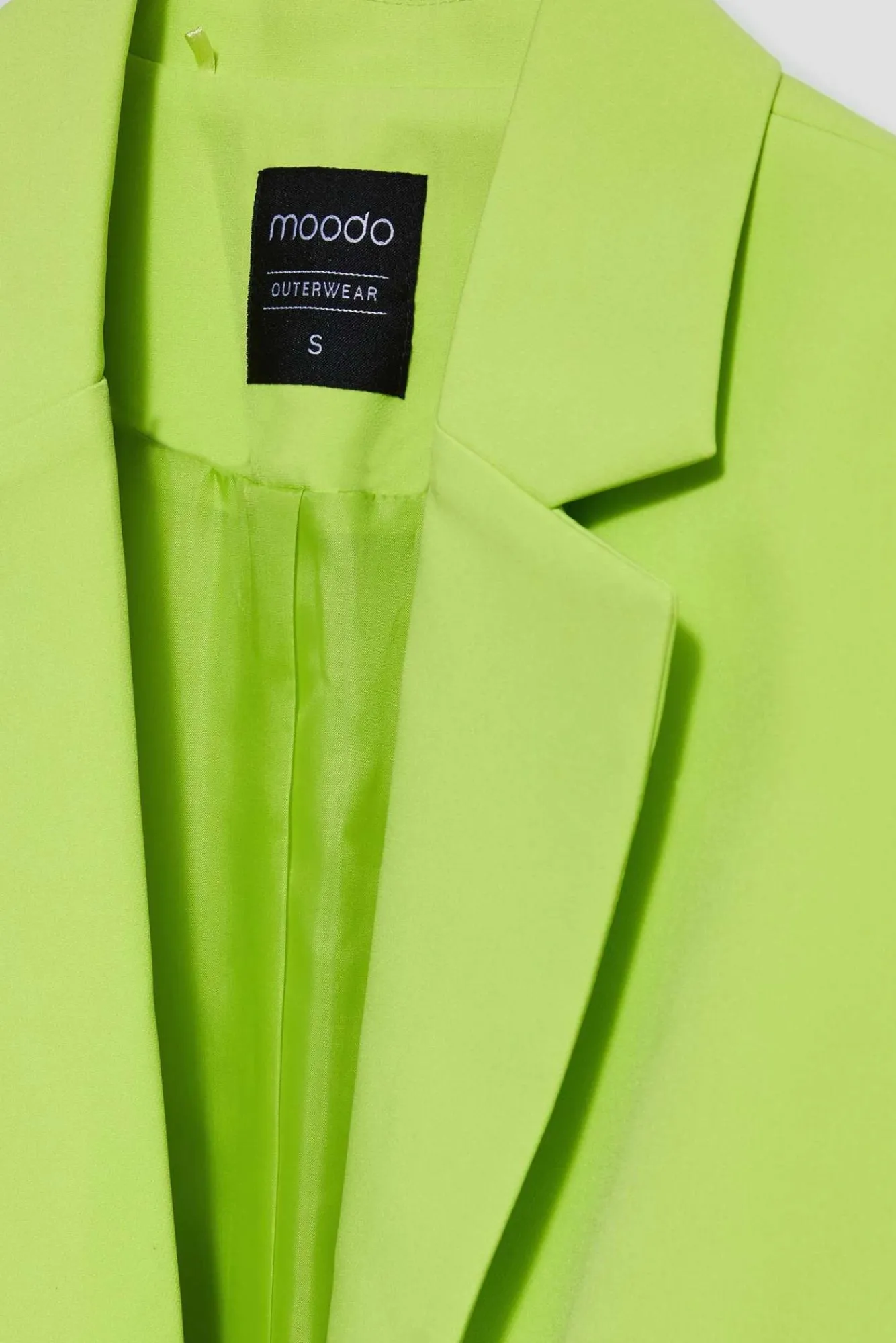 Eleganckie Marynarki Damskie>Moodo Marynarka z rękawem 3/4 neonowa