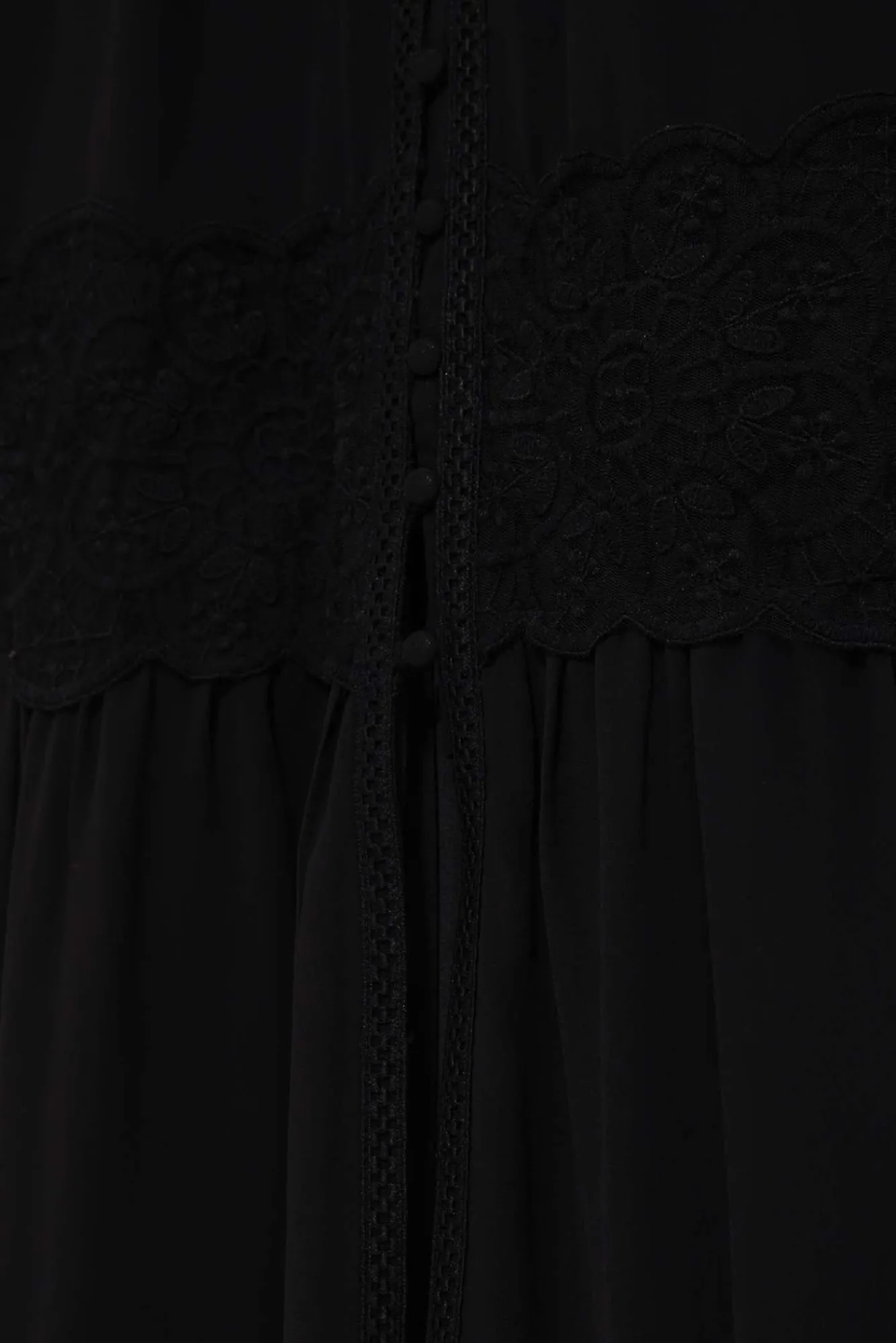 Sukienki Letnie|Sukienki Czarne>Moodo Sukienka maxi boho z koronką czarna