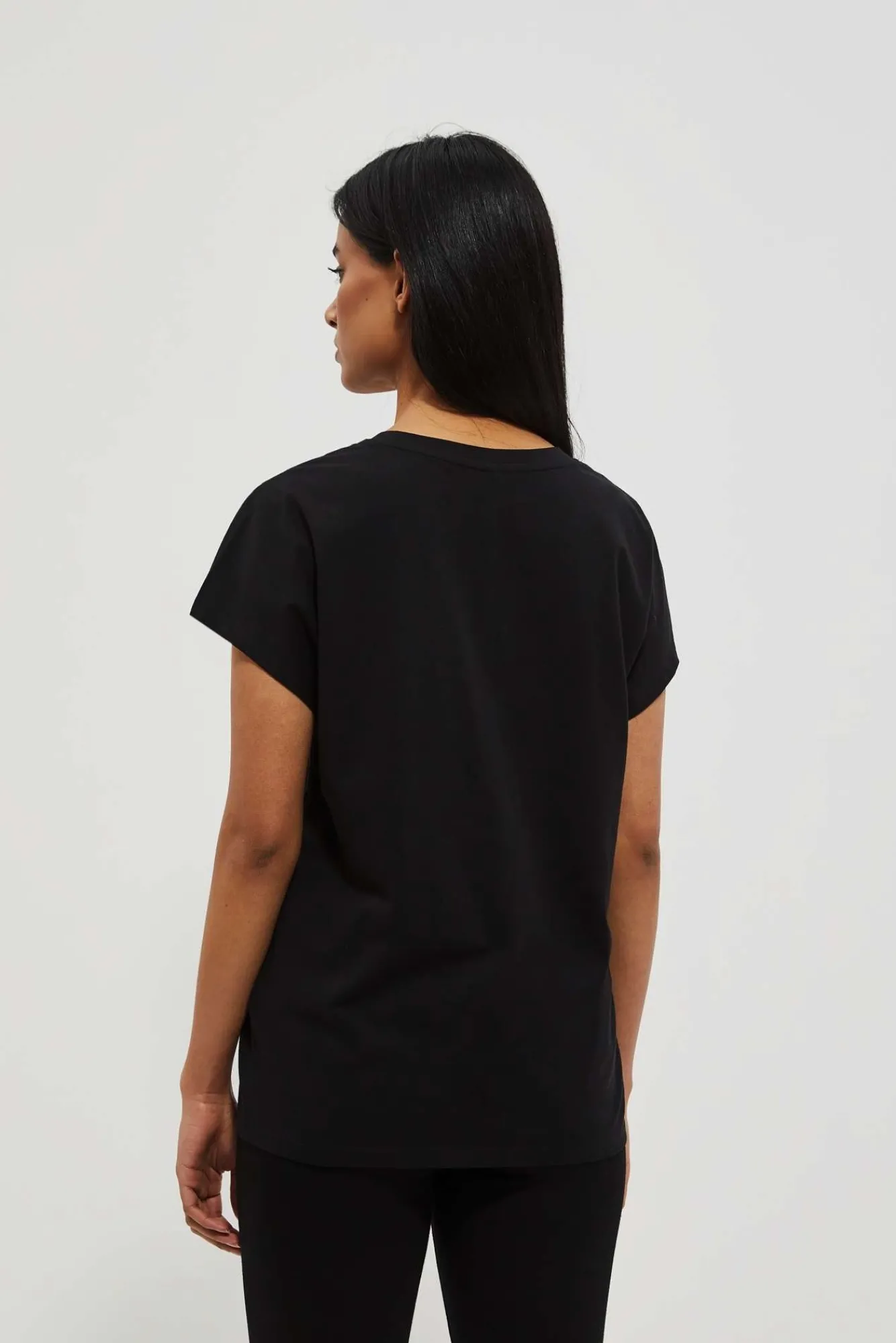 Bluzki Bawełniane|Bluzki Z Krótkim Rękawem>Moodo T-shirt z nadrukiem
